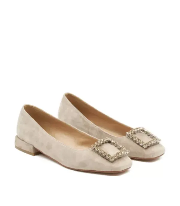 Zapatos Planos*Alma en Pena Comprar Bailarina Con Adorno Cuadrado