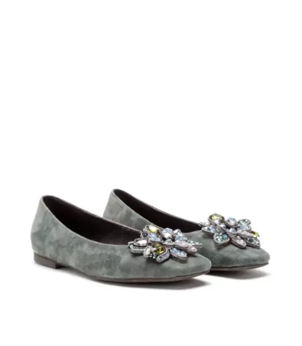 Zapatos Planos*Alma en Pena Comprar Bailarina Con Adorno De Flores