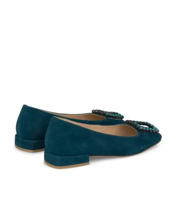 Zapatos Planos*Alma en Pena Comprar Bailarina Con Adorno Cuadrado