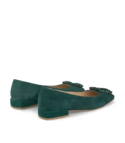 Zapatos Planos*Alma en Pena Comprar Bailarina Con Adorno Cuadrado