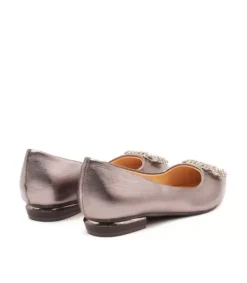 Zapatos Planos Azules*Alma en Pena Comprar Bailarina Con Broche De Pedreria