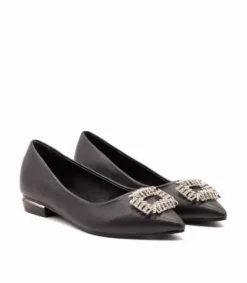 Zapatos Planos Azules*Alma en Pena Comprar Bailarina Con Broche De Pedreria