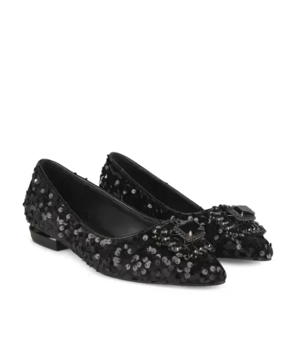 Zapatos Planos Azules*Alma en Pena Comprar Bailarina Cubierta De Lentejuelas