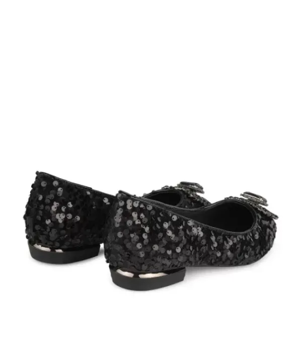Zapatos Planos Azules*Alma en Pena Comprar Bailarina Cubierta De Lentejuelas