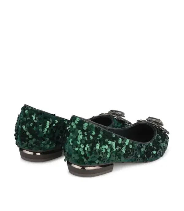 Zapatos Planos Azules*Alma en Pena Comprar Bailarina Cubierta De Lentejuelas