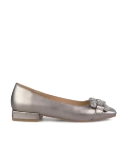 Zapatos Planos*Alma en Pena Comprar Bailarina De Piel Con Adorno
