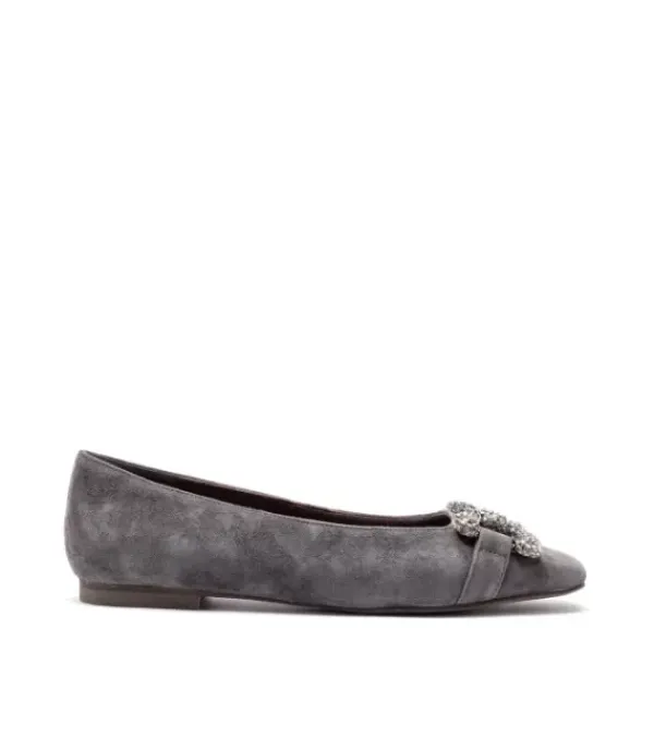 Zapatos Planos*Alma en Pena Comprar Bailarina De Piel Con Adorno
