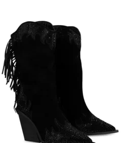 Botas Tacón*Alma en Pena Comprar Bota Con Flecos Y Pedreria
