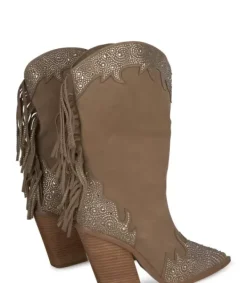 Botas Tacón*Alma en Pena Comprar Bota Con Flecos Y Pedreria
