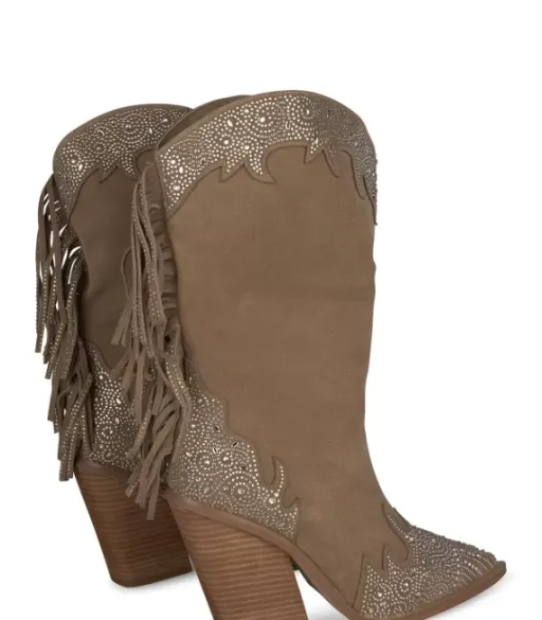 Botas Tacón*Alma en Pena Comprar Bota Con Flecos Y Pedreria