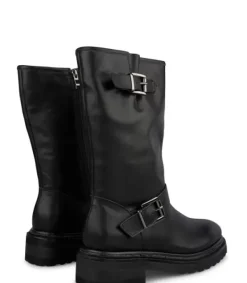 Botas Planas*Alma en Pena Comprar Bota Con Hebillas Piel