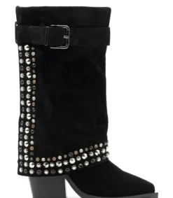 Botas Tacón*Alma en Pena Comprar Bota Con Tachuelas Y Hebilla