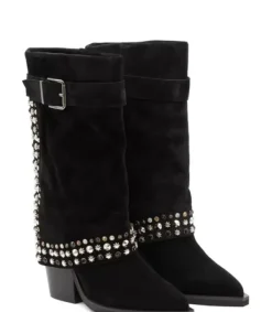 Botas Tacón*Alma en Pena Comprar Bota Con Tachuelas Y Hebilla