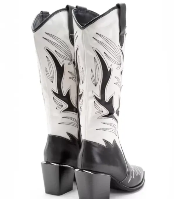 Botas Tacón*Alma en Pena Comprar Bota Cowboy Bordados Contraste
