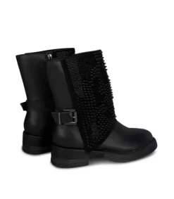 Botines Planos*Alma en Pena Comprar Bota Hebilla Con Tachuelas