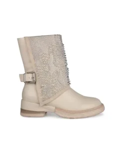Botines Planos*Alma en Pena Comprar Bota Hebilla Con Tachuelas