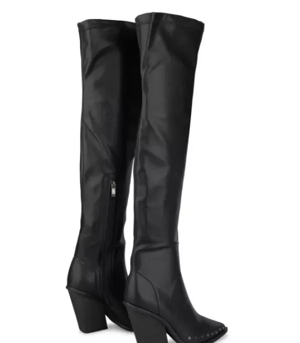 Botas Tacón*Alma en Pena Comprar Bota Mosquetera Con Puntera Tachonada