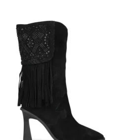 Botas Tacón*Alma en Pena Comprar Bota Pedreria Con Flecos