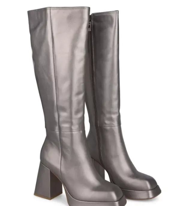 Botas Tacón*Alma en Pena Comprar Bota Piel Pierna Alta