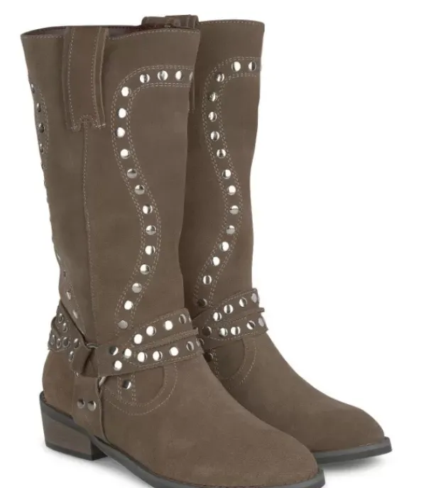 Botas Azules*Alma en Pena Comprar Bota Plana Con Tachuelas