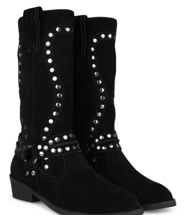 Botas Azules*Alma en Pena Comprar Bota Plana Con Tachuelas
