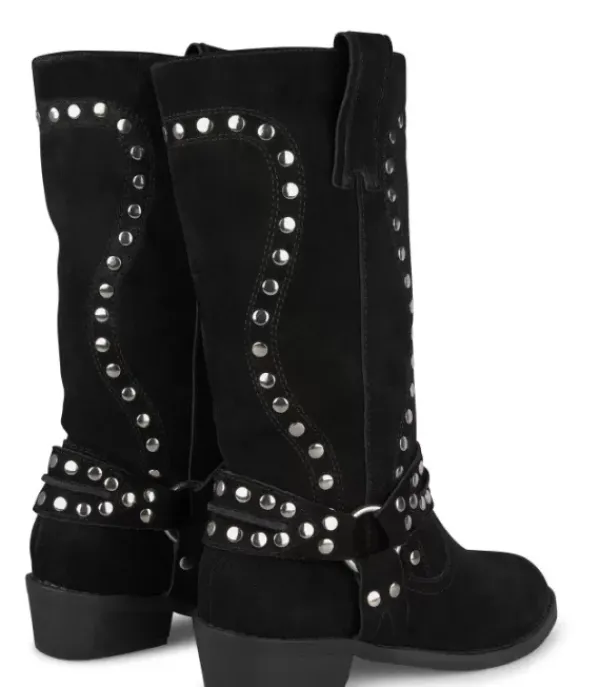 Botas Azules*Alma en Pena Comprar Bota Plana Con Tachuelas