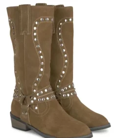 Botas Azules*Alma en Pena Comprar Bota Plana Con Tachuelas