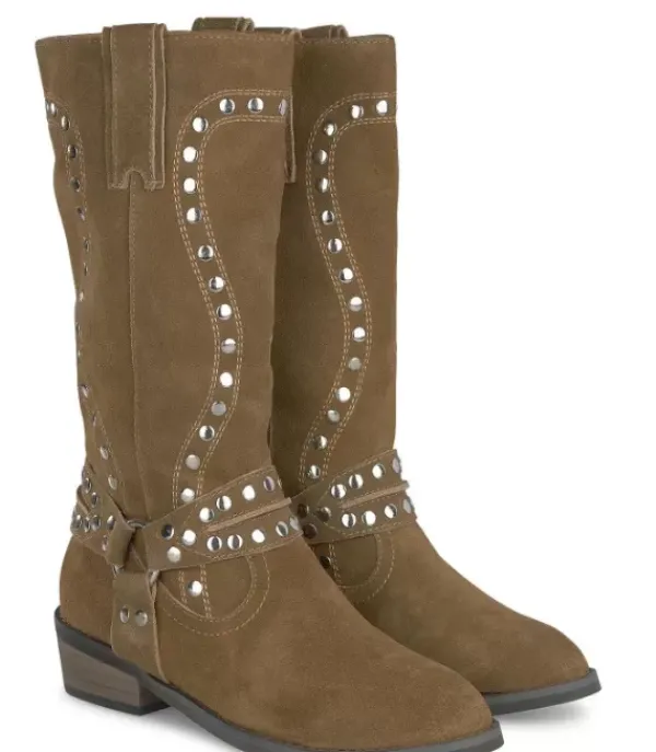 Botas Azules*Alma en Pena Comprar Bota Plana Con Tachuelas