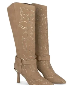 Botas Tacón*Alma en Pena Comprar Bota Tacón Con Estampado De Pedreria