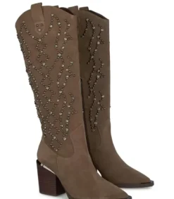 Botas Tacón*Alma en Pena Comprar Bota Tacón Con Tachas Dibujo