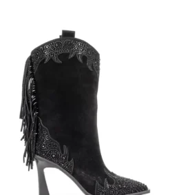 Botas Tacón*Alma en Pena Comprar Bota Tacón Embudo Con Flecos