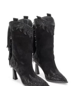 Botas Tacón*Alma en Pena Comprar Bota Tacón Embudo Con Flecos