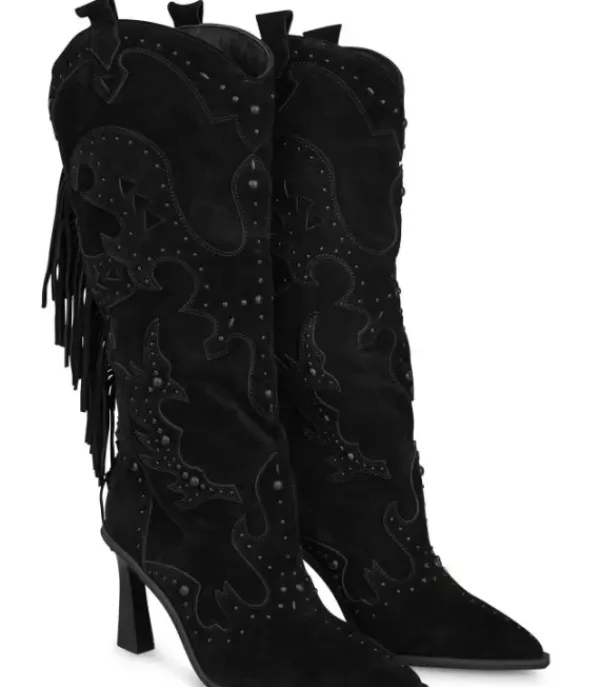 Botas Tacón*Alma en Pena Comprar Bota Tacón Flecos Traseros