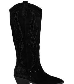 Botas Planas*Alma en Pena Comprar Bota Vaquera Adornada Con Pedreria