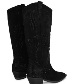 Botas Planas*Alma en Pena Comprar Bota Vaquera Adornada Con Pedreria