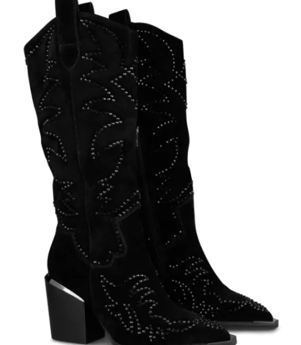 Botas Tacón*Alma en Pena Comprar Bota Vaquera Adornada Con Pedreria