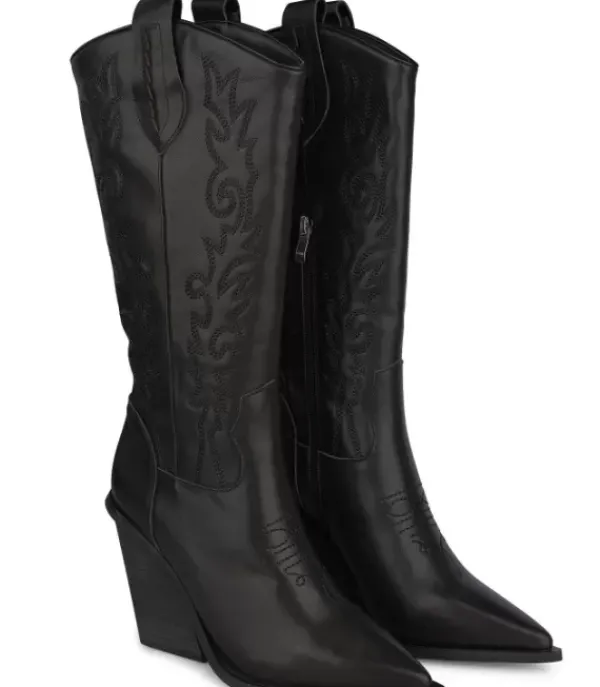 Botas Tacón*Alma en Pena Comprar Bota Vaquera Con Tacón Bordado