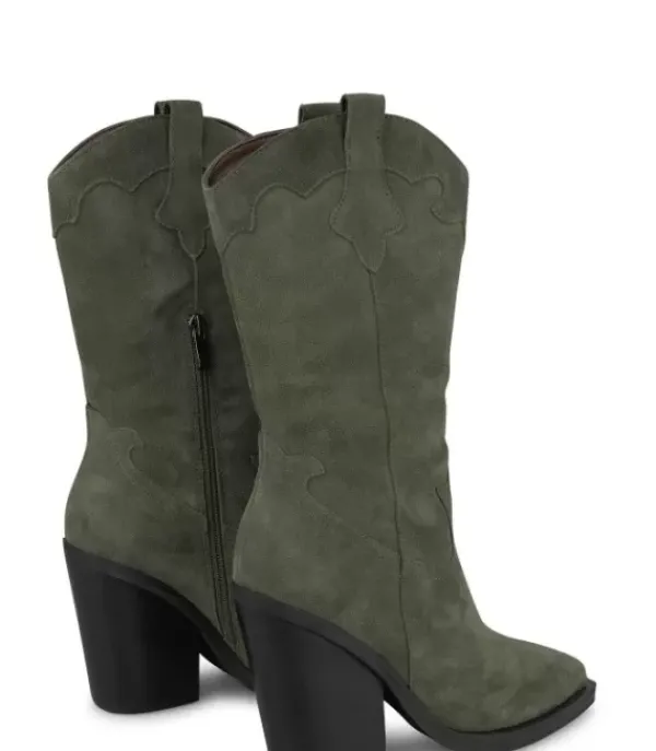 Botas Tacón*Alma en Pena Comprar Bota Vaquera De Piel