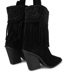 Botines Tacón*Alma en Pena Comprar Botin Con Flecos Y Pedreria