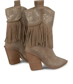Botines Tacón*Alma en Pena Comprar Botin Con Flecos Y Pedreria