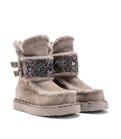 Botines Planos*Alma en Pena Comprar Botin Con Pelo Y Adorno