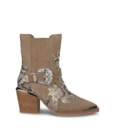 Botines Tacón*Alma en Pena Comprar Botin Hebilla Estilo Cowboy