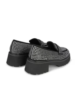Zapatos Planos Azules*Alma en Pena Comprar Mocasin Cubierto Con Pedreria