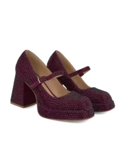 Zapatillas*Alma en Pena Comprar Sandalia Con Punta Cuadrada Y Pedreria