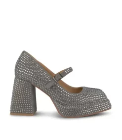 Zapatillas*Alma en Pena Comprar Sandalia Con Punta Cuadrada Y Pedreria