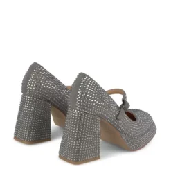 Zapatillas*Alma en Pena Comprar Sandalia Con Punta Cuadrada Y Pedreria