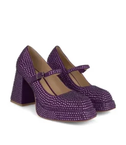 Zapatillas*Alma en Pena Comprar Sandalia Con Punta Cuadrada Y Pedreria