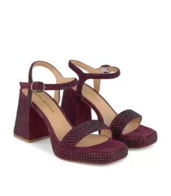Sandalias De Tacón Alto*Alma en Pena Comprar Sandalia Tacón Cubierta Pedreria