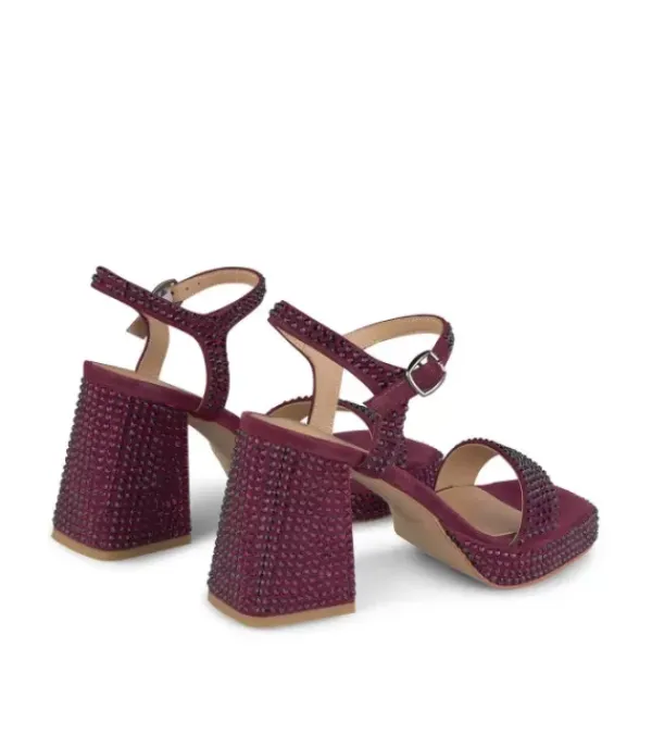 Sandalias De Tacón Alto*Alma en Pena Comprar Sandalia Tacón Cubierta Pedreria