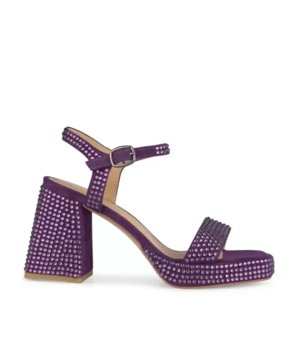 Sandalias De Tacón Alto*Alma en Pena Comprar Sandalia Tacón Cubierta Pedreria